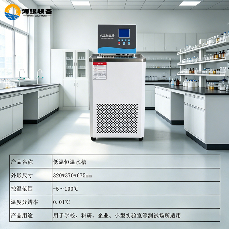 广东海银推出新款低温恒温水槽 高精度控温赋能多领域科研检测